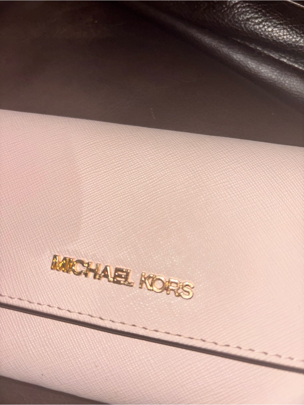 Michael Kors Pale Pink Saffiano Leather Walletlar